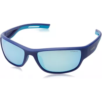 POLAROID PLD7028S-242 unisex zonnebril - gepolariseerde grijze glazen - zwart montuur - 60/17/125 mm