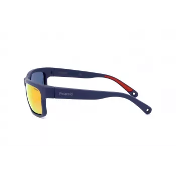 Polaroid PLD7031S8RU Heren gepolariseerde zonnebril - zwart montuur grijze glazen 59mm
