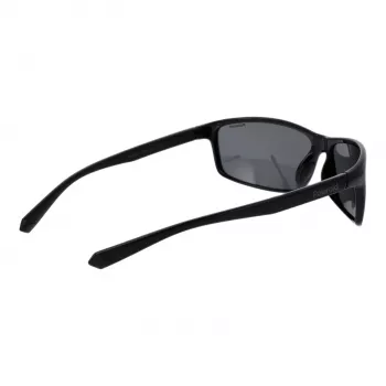 Polaroid PLD7036S63807 unisex rechthoekige zonnebril - zwart montuur grijze glazen