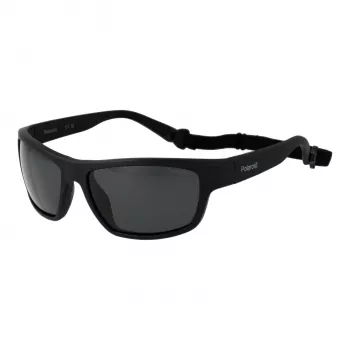POLAROID PLD7037S60807 unisex piloot zonnebril - grijze glazen - zwart montuur