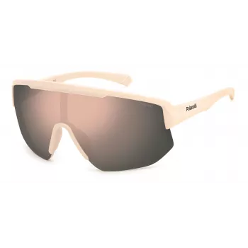 Polaroid PLD7047SZ1P unisex shield zonnebril - zwart montuur grijze gepolariseerde lens 99mm