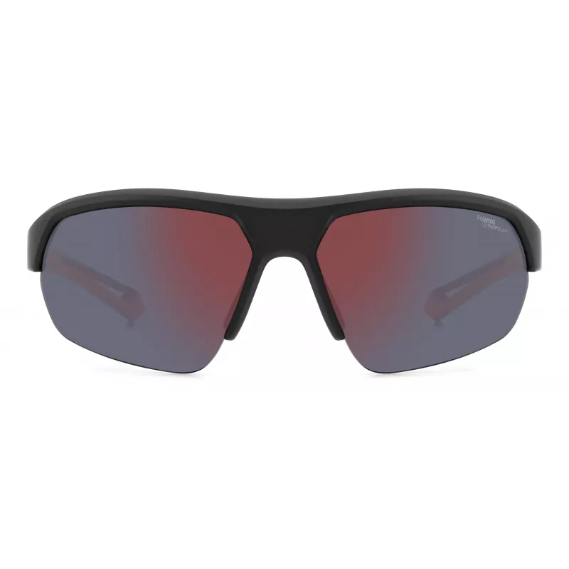 Polaroid PLD7048S8LZG6 unisex pilot zonnebril - grijze glazen, zwart montuur