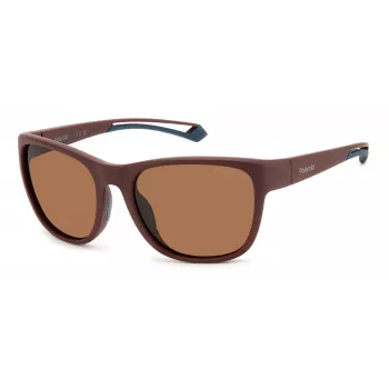 Polaroid PLD7051S7BL unisex zonnebril - zwart montuur, grijze gepolariseerde glazen, 57 mm