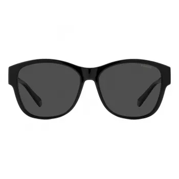 Polaroid PLD9019S08A unisex zonnebril - zwart montuur, grijze gepolariseerde glazen
