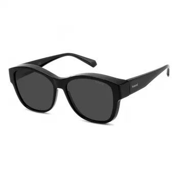Polaroid PLD9019S08A unisex zonnebril - zwart montuur, grijze gepolariseerde glazen