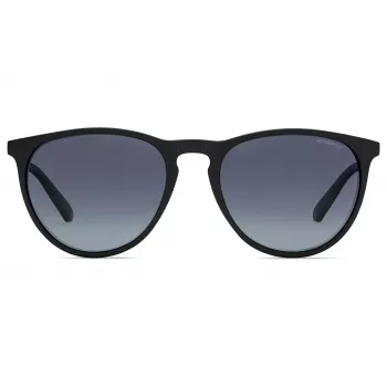 POLAROID unisex PLD6003NSDL5W zonnebril - gepolariseerde grijze glazen - zwart montuur - 54/19/140 mm