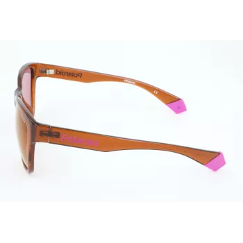 POLAROID unisex PLD6077FS-09Q zonnebril gepolariseerd rechthoekig zwart montuur grijze glazen 58/17/140 mm