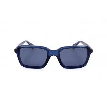 POLAROID unisex PLD6161SPJP rechthoekige gepolariseerde zonnebril - zwart montuur grijze glazen 58mm