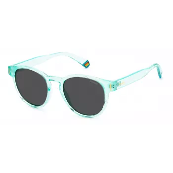 POLAROID unisex PLD6175S5CBM9 zonnebril Havana grijs blauw gespiegeld 51mm