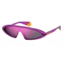 POLAROID dames zonnebril 6074-S-B3V-99 oversized vierkant gepolariseerd grijze glazen zwart montuur