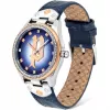 POLICE Masterpiece dameshorloge quartz PL16029MSTR03 36mm blauwe wijzerplaat zilveren RVS meshband