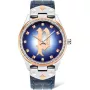 POLICE Masterpiece dameshorloge quartz PL16029MSTR03 36mm blauwe wijzerplaat zilveren RVS meshband