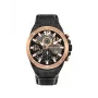 POLICE heren PL15711JSBR61 quartz horloge - 48mm roestvrijstalen kast met bruine lederen band