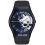 Police Heren Quarzhorloge PL16114JSU03 45mm Blauwe wijzerplaat Lederen band
