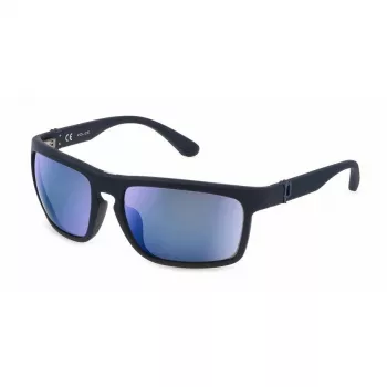 POLICE heren zonnebril SPLF63M6306QS Havana bruin 63mm
