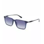 POLICE heren zonnebril SPLP31-5603LM - hoekig acetaat frame, grijze polycarbonaat glazen, UV400-bescherming, 56/17/145 mm
