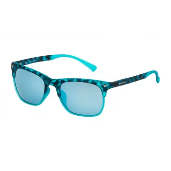 POLICE herenzonnebril SK0445149LB - acetaat montuur, grijze polycarbonaatglazen, 51 mm glasbreedte