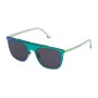 POLICE Heren zonnebril SPL581520VAF zwart propionaat montuur grijze polycarbonaat glazen UV400 52mm