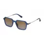 POLICE Heren zonnebril SPLL10-520892 rechthoekig zwart montuur grijze glazen 52/20/145 mm