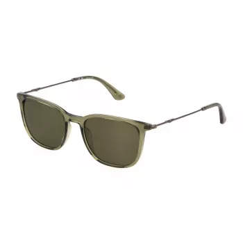 Police herenzonnebril SPLL77-53G61P havana groen gepolariseerd 53mm