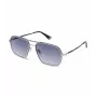 POLICE herenzonnebril SPLL86M580F94 Dark Havana vierkant acetaat montuur grijs gradient glas UV400 58/16/145 mm