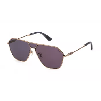 Police heren zonnebril SPLL89-628FFY - glanzend zwart montuur, rookgrijze glazen, 62 mm