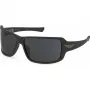 POLICE herenzonnebril SPLN37M650I41 pilot rechthoekig metaal montuur gunmetal grijze glazen 65mm