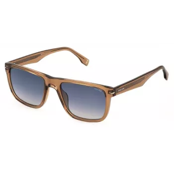 POLICE heren zonnebril SPLQ83-540805 zwart montuur grijze glazen 54mm