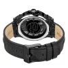 POLICE Herenhorloge Blaze PEWJA2108201 47mm zwarte wijzerplaat Lederen band