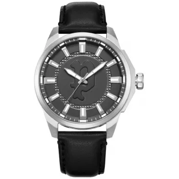 POLICE herenhorloge PEWJA2204305 - 46mm zwarte wijzerplaat quartz lederen band
