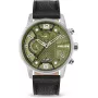 POLICE herenhorloge PEWJF2203305 48mm chronograaf zwarte wijzerplaat leren band