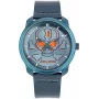 POLICE herenhorloge PL15714JSBL03 Raho blauwe wijzerplaat lederen band 44 mm