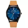 Police herenhorloge PL15918JSB03 44mm RVS leer zwart