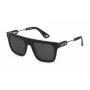 POLICE SPLF71-53700Y heren vierkante acetaat zonnebril zwart/grijs 53/21/145 mm