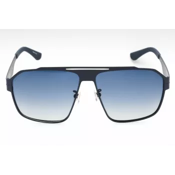 POLICE SPLL08M63S72P herenzonnebril in square-design - zwart montuur, grijze gepolariseerde glazen - 63 mm glasbreedte