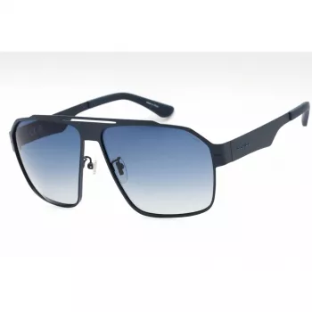 POLICE SPLL08M63S72P herenzonnebril in square-design - zwart montuur, grijze gepolariseerde glazen - 63 mm glasbreedte