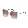 POLICE SPLL37-5608FC dames vlinder zonnebril havanna acetaat bruin verloopglas 56mm