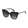 Police SPLN61-540700 dames zonnebril glanzend zwart grijs 54mm