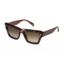 POLICE SPLP48-5202AD dames zonnebril, glanzend zwart montuur, grijze glazen, 52mm