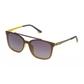 POLICE Unisex SPL528990GBF piloot zonnebril - mat zwart montuur, grijze glazen, UV400