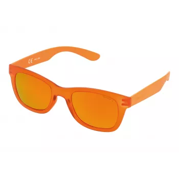 POLICE unisex zonnebril S194450B55R blauw acetaat montuur grijs verloopglazen 50/22/140 mm