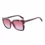 Police dames SPLA15-5207LN rechthoekige cat eye zonnebril Havana 52/18/140 mm