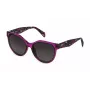 POLICE Dames zonnebril SPLC22E5809AH Havana acetaat vierkant 58mm