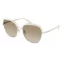 POLICE dameszonnebril SPLC24-56GL4X Havana acetaat montuur bruin verlopende glazen 56/17/135 mm