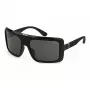 POLICE dames zonnebril SPLF62M6104AW - rechthoekig acetaat montuur met UV400 grijze glazen (62/18/140 mm)