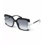 POLICE dames zonnebril SPLG23M570700 geometrisch zwart acetaat montuur grijze polycarbonaatglazen 57mm