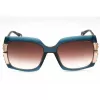 POLICE dameszonnebril SPLG23M570AGQ - shiny black montuur, smoke gradient glazen, 57 mm