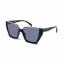 Police dameszonnebril SPLL33M570700 - rechthoekig acetaatmontuur met grijze polycarbonaatglazen UV400