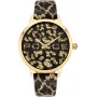 POLICE dameshorloge PL16028MSG.02 36 mm edelstaal zilveren wijzerplaat tweekleurige band