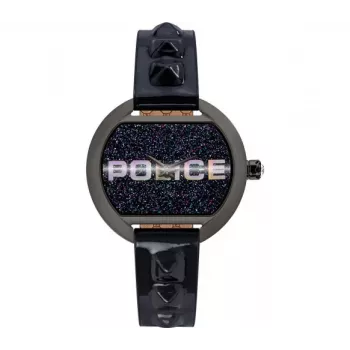 Police dameshorloge PL16070BSU03P 36mm blauwe wijzerplaat blauwe leren band